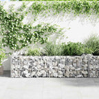 Gabbione Fioriera in Acciaio Zincato 180x90x50 cm