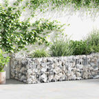 Gabbione Fioriera in Acciaio Zincato 180x90x50 cm