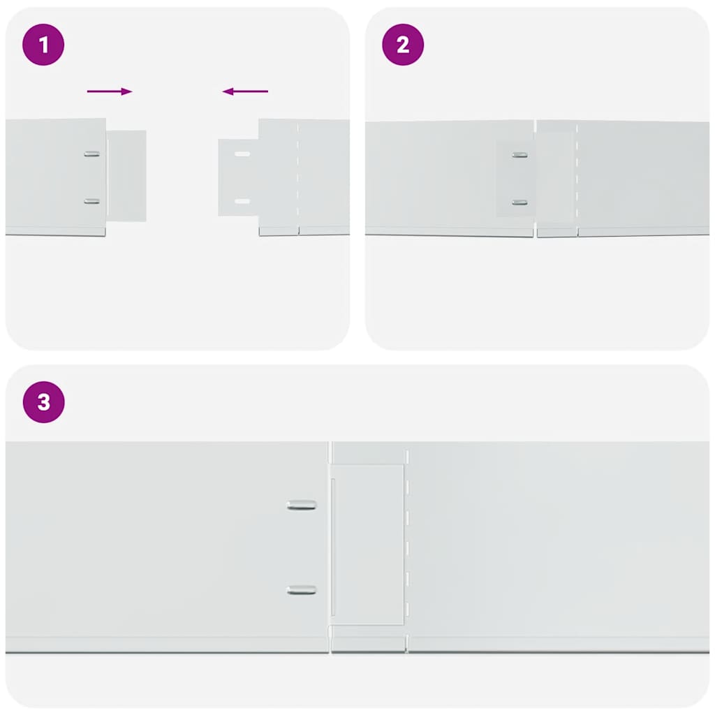 Set 10 pz Bordo prato flessibile acciaio galvanizzato 100 x 14 cm