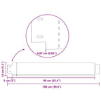 Set 10 pz Bordo prato flessibile acciaio galvanizzato 100 x 14 cm