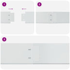 Set 15 pz Bordo prato flessibile acciaio galvanizzato 100 x 14 cm
