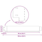 Set 15 pz Bordo prato flessibile acciaio galvanizzato 100 x 14 cm