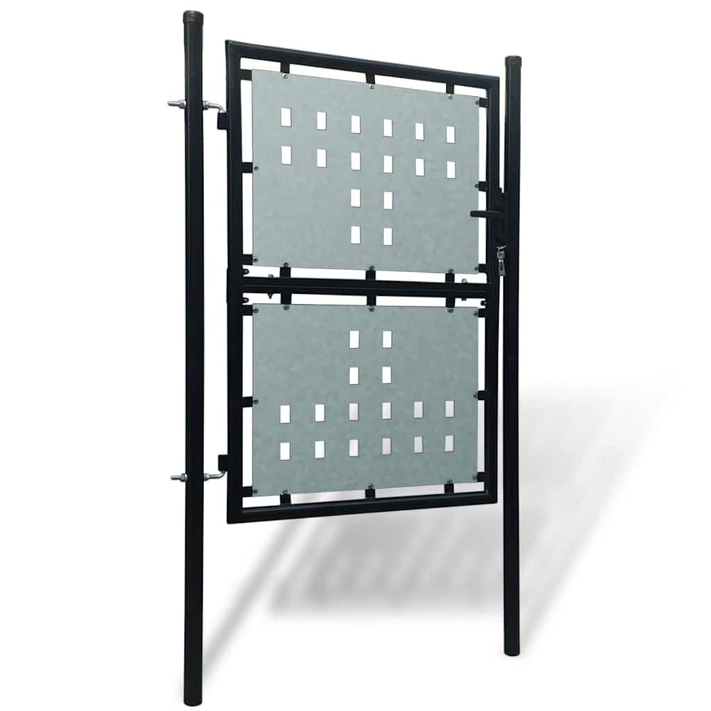 Cancello per Recinzione a una Porta Nero 100x150 cm