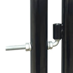 Cancello per Recinzione a una Porta Nero 100x150 cm