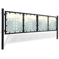 Cancello per Recinzione a una Porta Nero 300x75 cm Acciaio