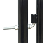 Cancello per Recinzione a una Porta Nero 300x175 cm