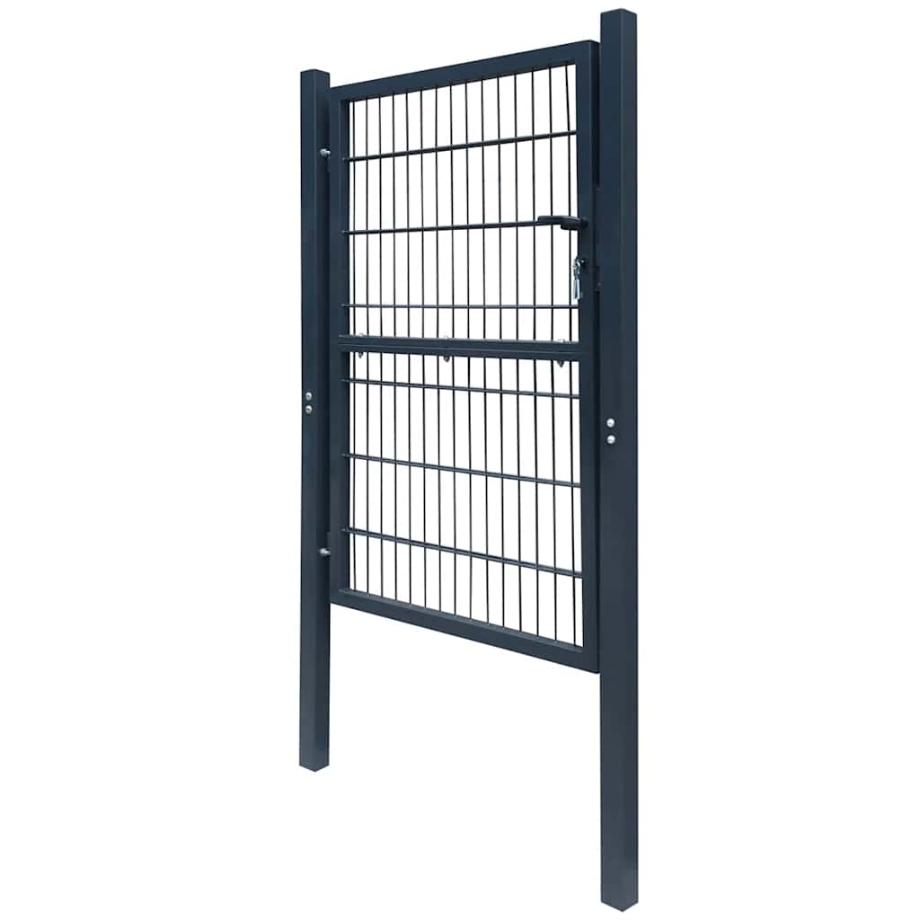 Cancello per Recinzione 2D Grigio Antracite 100x160 cm