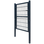 Cancello per Recinzione 2D Grigio Antracite 100x160 cm