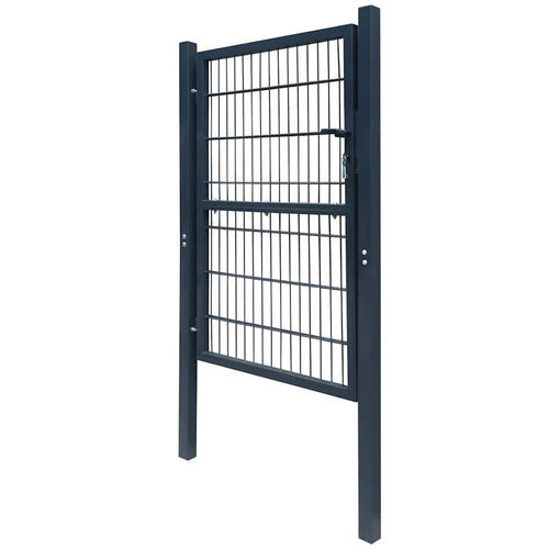 Cancello per Recinzione 2D Grigio Antracite 100x160 cm