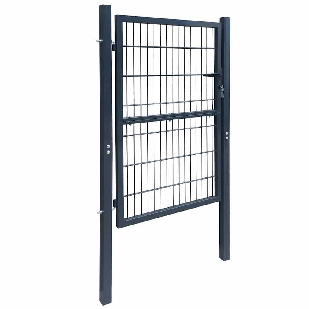 Cancello per Recinzione 2D Grigio Antracite 100x180 cm