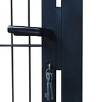 Cancello per Recinzione 2D Grigio Antracite 100x180 cm