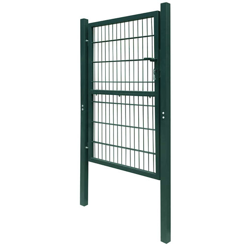 Cancello per Recinzione 2D Singolo Verde 100x120 cm