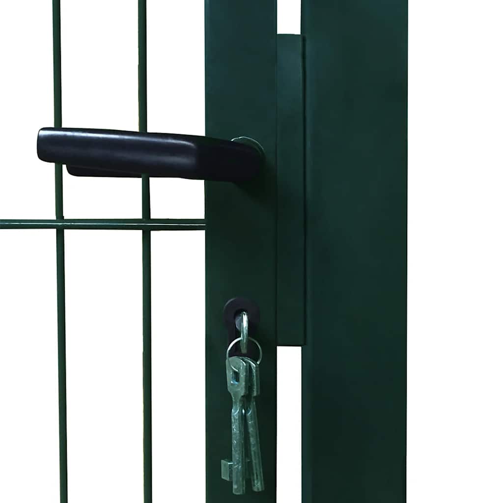 Cancello per Recinzione 2D Singolo Verde 100x120 cm