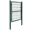 Cancello per Recinzione 2D Singolo Verde 100x140 cm