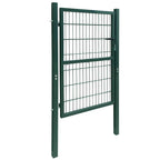 Cancello per Recinzione 2D Singolo Verde 100x140 cm