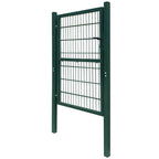 Cancello per Recinzione 2D Singolo Verde 100x140 cm