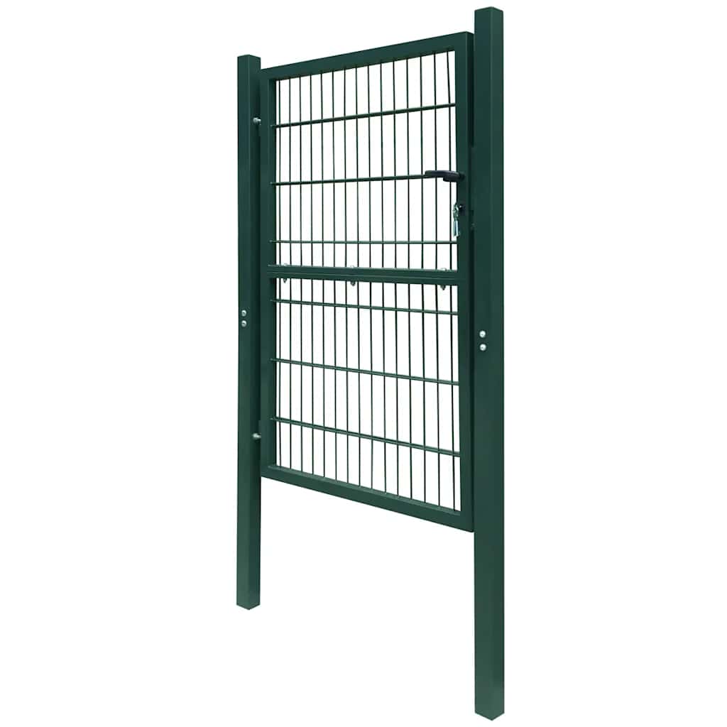 Cancello per Recinzione 2D Singolo Verde 100x140 cm
