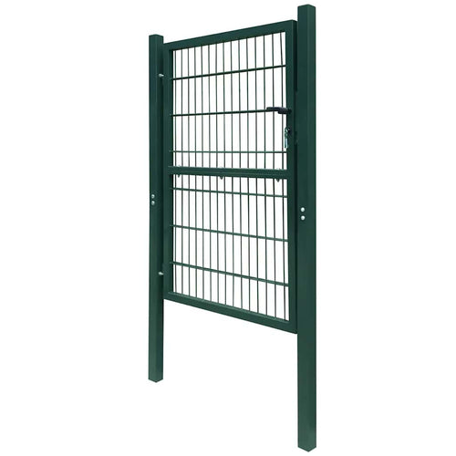 Cancello per Recinzione 2D Singolo Verde 100x140 cm