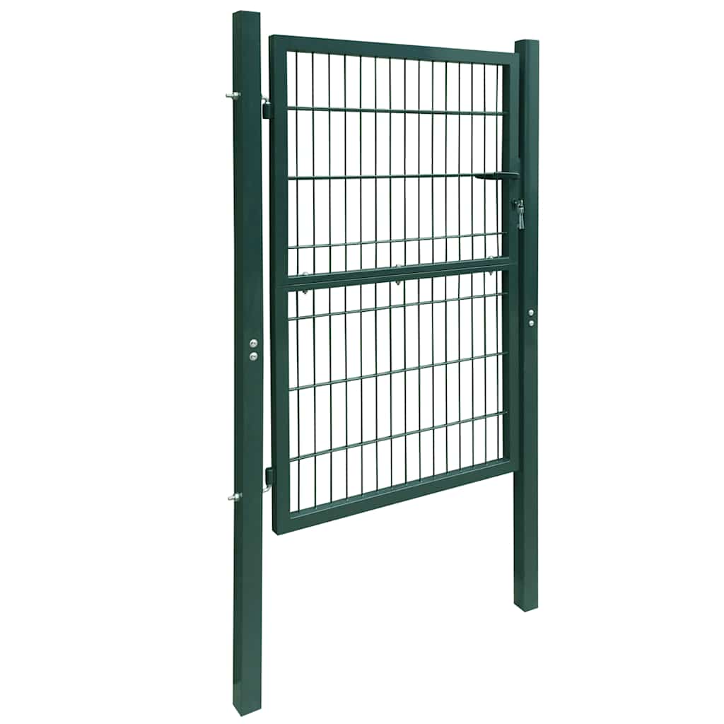 Cancello per Recinzione 2D Singolo Verde 100x160 cm