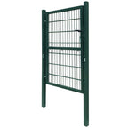 Cancello per Recinzione 2D Singolo Verde 100x160 cm