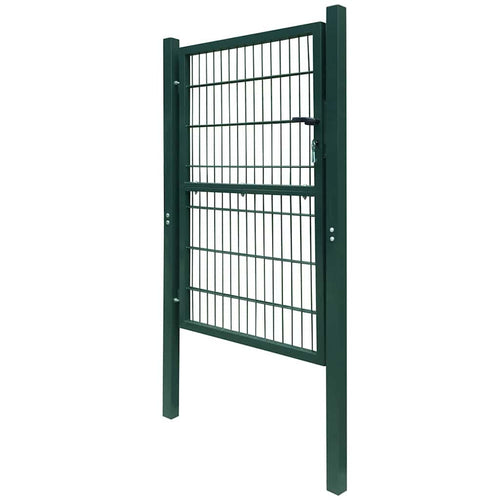 Cancello per Recinzione 2D Singolo Verde 100x160 cm