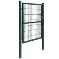 Cancello per Recinzione 2D Singolo Verde 100x180 cm