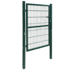 Cancello per Recinzione 2D Singolo Verde 100x180 cm