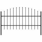 Recinzione da Giardino Woerden con Punta a Lancia in Acciaio 170x100 cm Nero