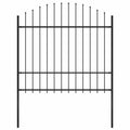 Recinzione da Giardino Woerden con Punta a Lancia in Acciaio 170x175 cm Nero