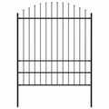 Recinzione da Giardino Woerden con Punta a Lancia in Acciaio 170x200 cm Nero