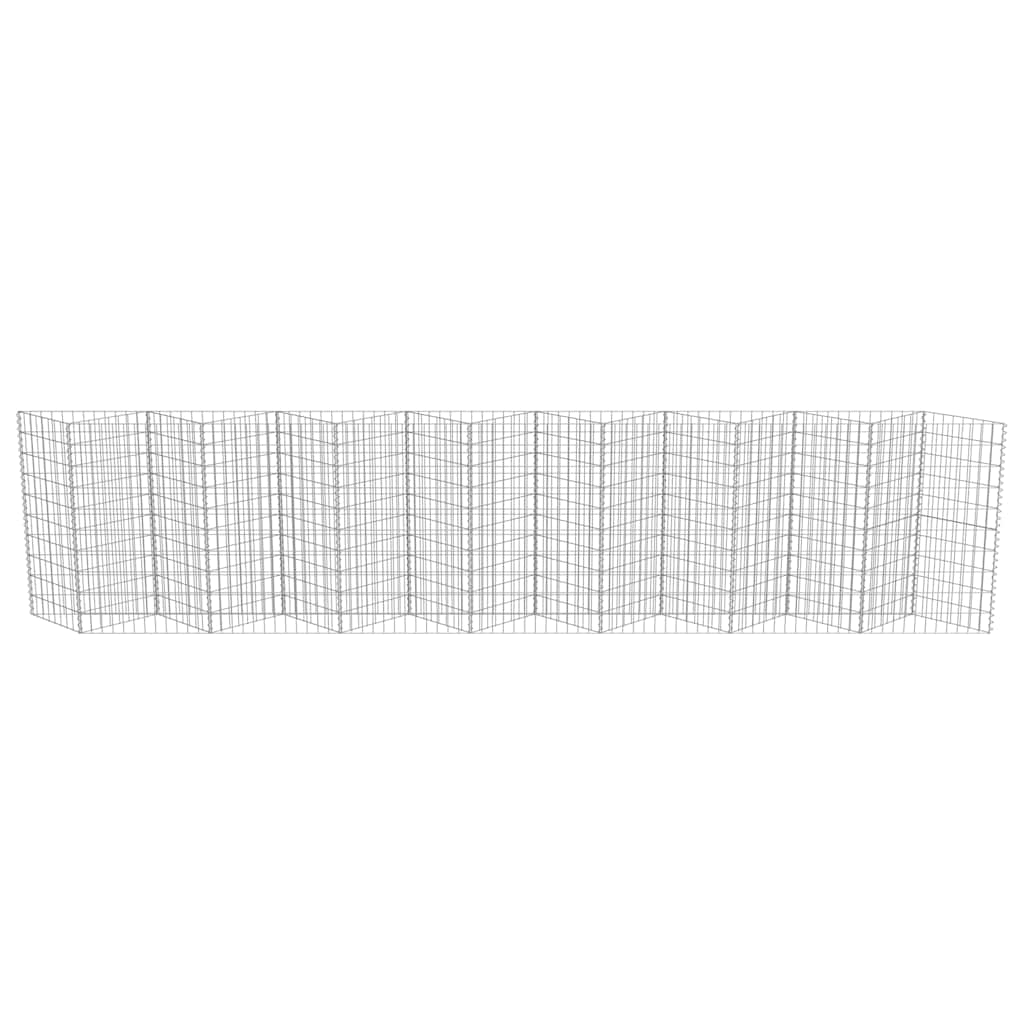 Gabbione in Acciaio Zincato 450x30x100 cm