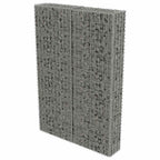Gabbione con Copertura in Acciaio Zincato 100x20x150 cm