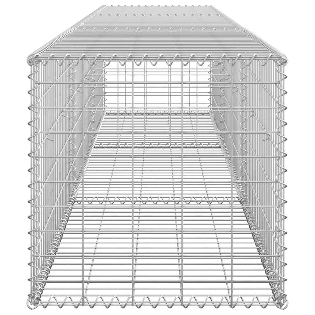 Gabbione con Copertura in Acciaio Zincato 300x50x50 cm