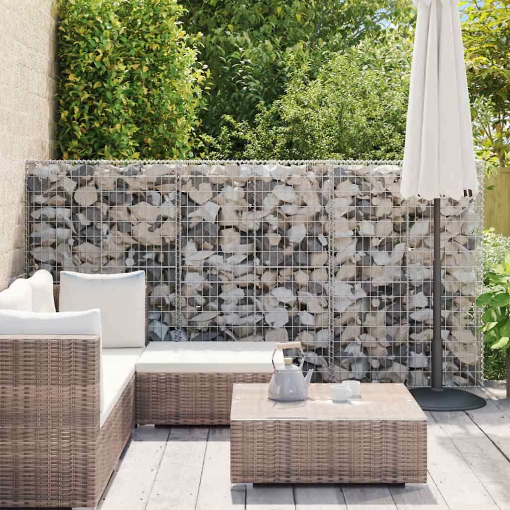 Gabbione con Copertura in Acciaio Zincato 300x50x150 cm