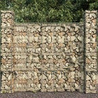 Gabbioni in Acciaio Zincato 25x25x197 cm - Set da 3 pezzi