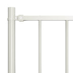 Pannello di recinzione Woerden con pali in acciaio 1,7x1,25 m Bianco