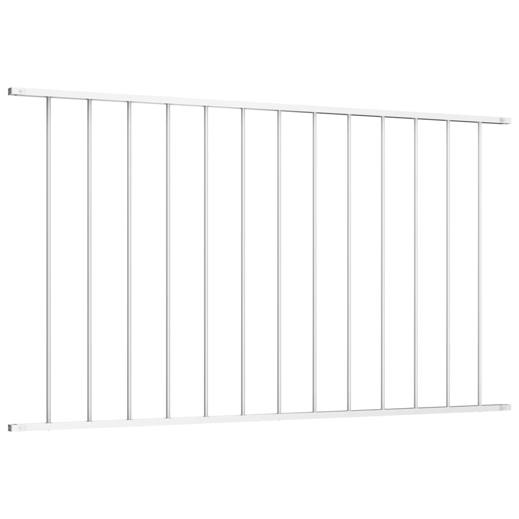 Pannello di recinzione Woerden in acciaio verniciato a polvere 170x117 cm Bianco