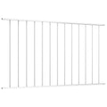 Pannello di recinzione Woerden in acciaio verniciato a polvere 170x117 cm Bianco