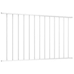 Pannello di recinzione Woerden in acciaio verniciato a polvere 170x117 cm Bianco