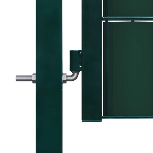 Cancello per Recinzione in PVC e Acciaio 100x164 cm Verde