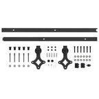 Kit di Binari per Porte Scorrevoli Skien 183 cm Acciaio Nero