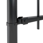 Recinzione da Giardino con Punta a Lancia in Acciaio 1603,5x100 cm Nero