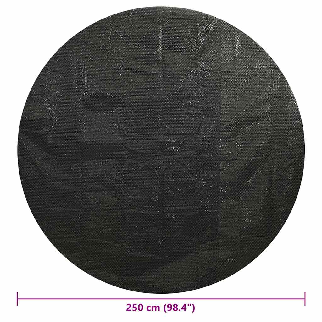 Copertura Solare per Piscina Nera 250 cm PE