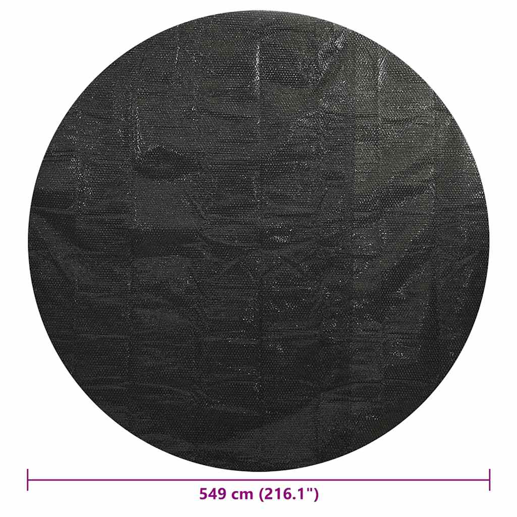 Copertura Solare per Piscina Nera Diametro 549 cm