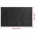 Copertura Solare per Piscina Nera 260x160cm in Polietilene