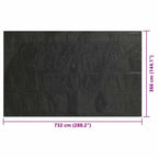 Copertura Solare per Piscina Nera 732x366 cm in Polietilene