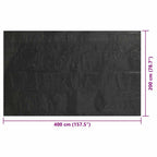 Copertura per Piscina Solare Nera 400x200 cm PE