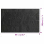 Copertura per Piscina Nera 600x300 cm in Polietilene vidaXL