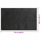 Copertura Solare per Piscina Nera 975x488 cm in Polietilene