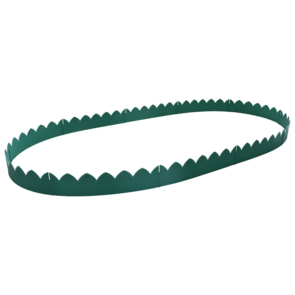 Bordature per Prato 10 pz Verde 65x15 cm PP